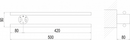 Полка Электро П2 КРУГ 500х90 NEW Норильск - фото 3